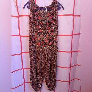 Free People Floral Jumpsuit